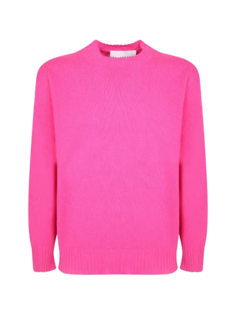 AMARANTO  crew-neck ribbed-trim sweater