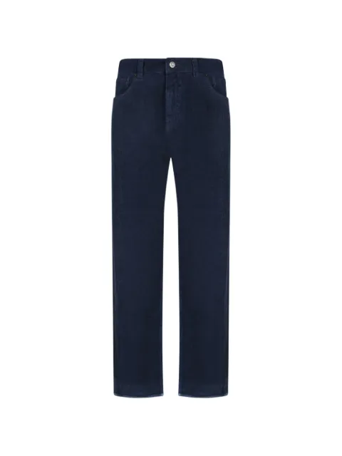 AMARANTO  corduroy straight-leg trousers