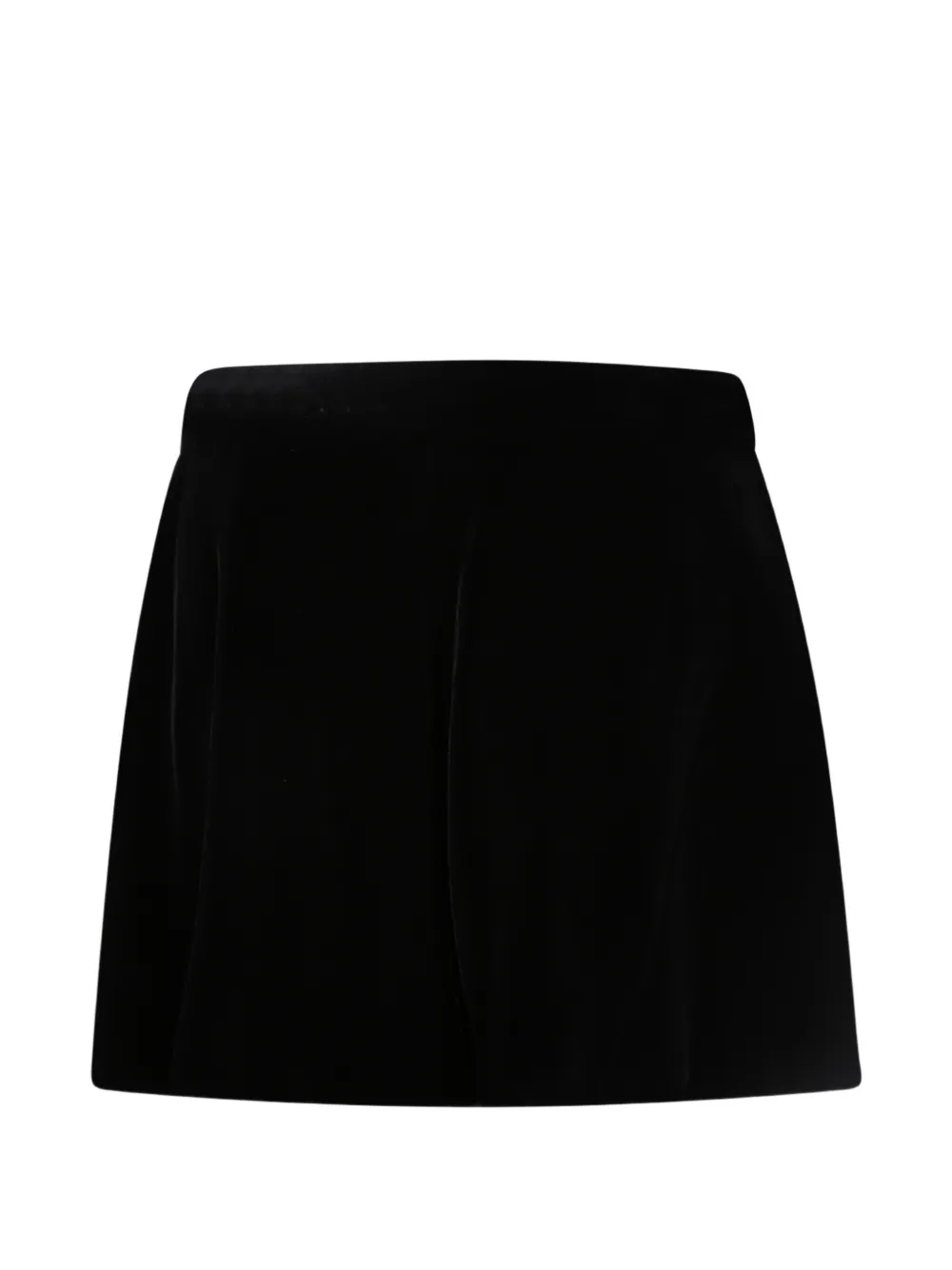 Emporio Armani velvet skirt Zwart