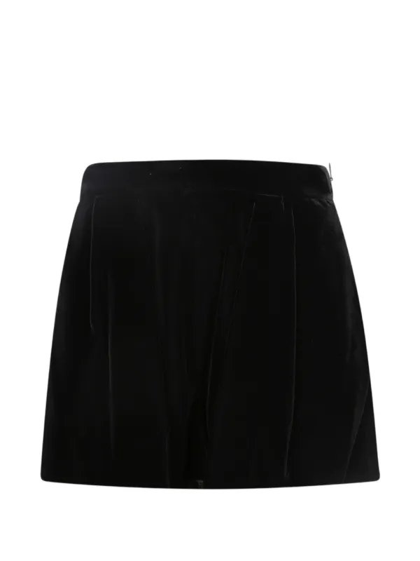 Emporio Armani Velvet Skirt in Black