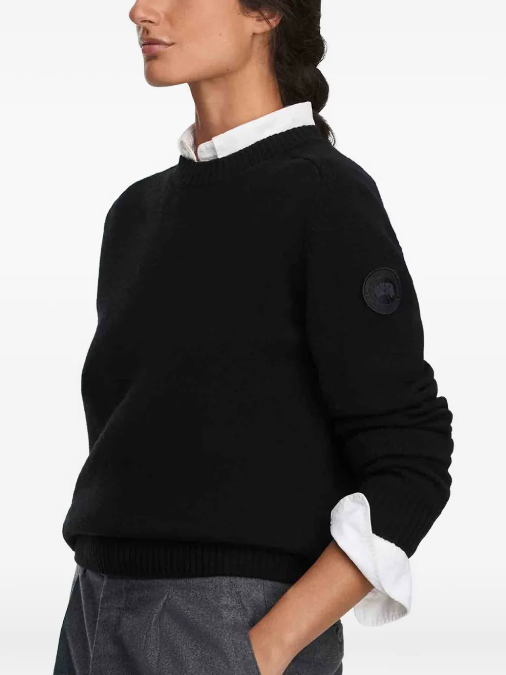 Canada Goose Joffre logo-patch sweater
