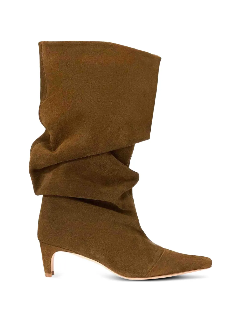 STAUD slouchy pointed-toe boots - Marrone