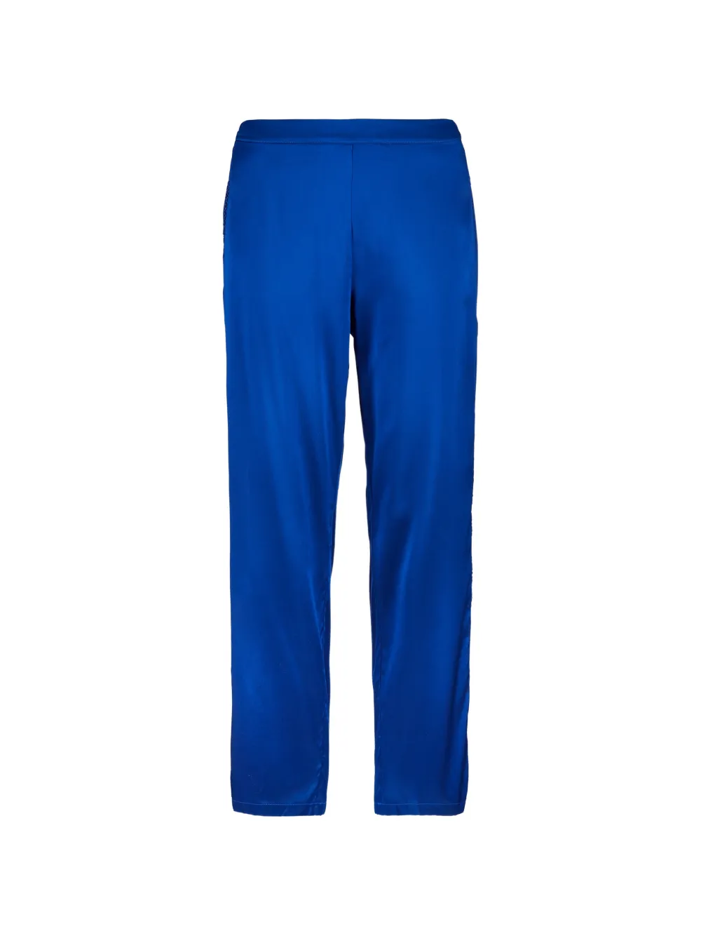 Aubade bas de pyjama Silk Desire brodé - Bleu