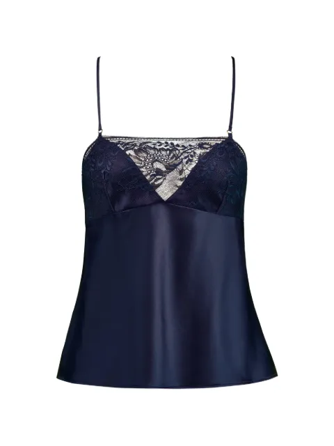 Aubade Midnight Whisper lace-trim pajamas top