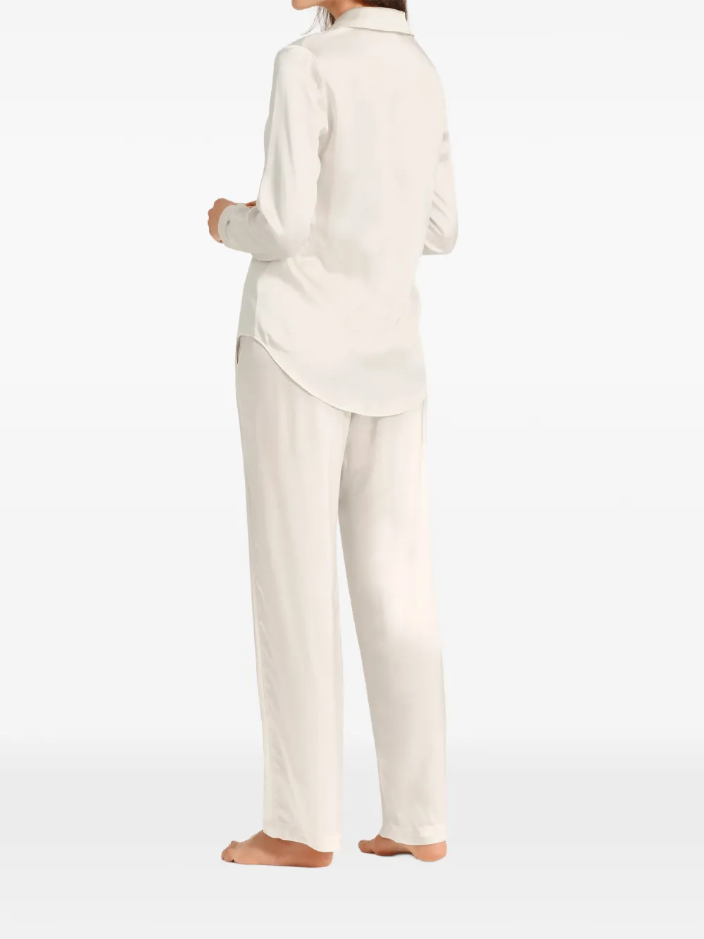 Aubade Toi mon Amour silk pajama shirt