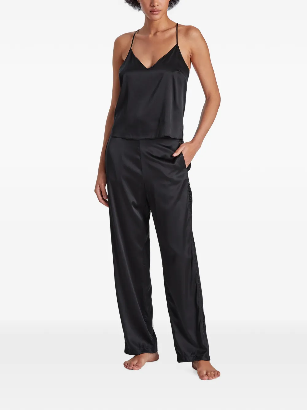 Aubade Silk Desire pyjamabroek Zwart