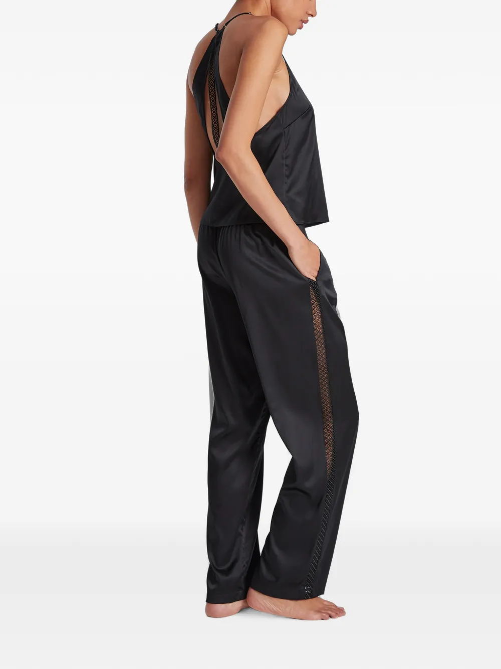 Aubade Silk Desire pyjamabroek Zwart