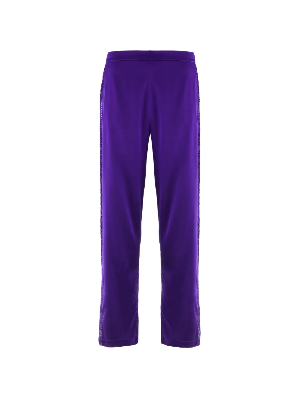 Aubade Silk Desire embroidered straight-leg trousers