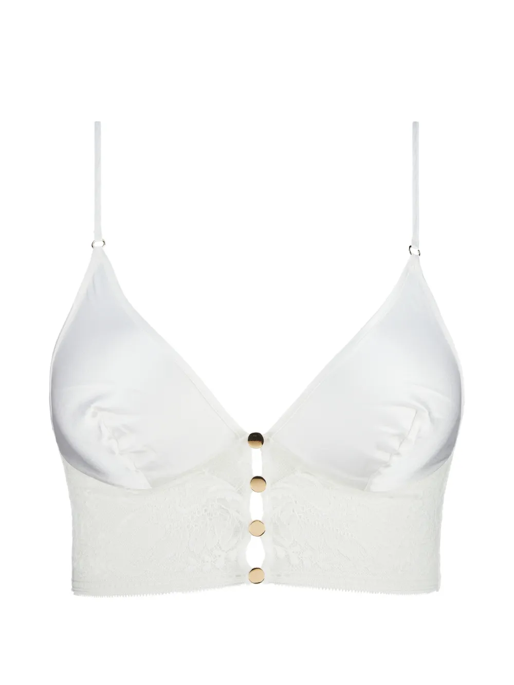 Aubade Top Midnight Whisper con inserti in pizzo - Bianco
