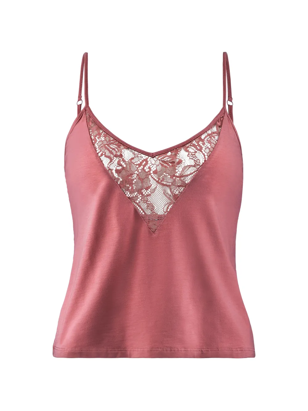 Aubade lace-trim Lazy Days pajamas top