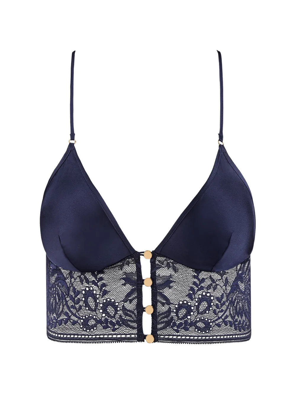 Aubade Midnight Whisper lace-trim pyjama top