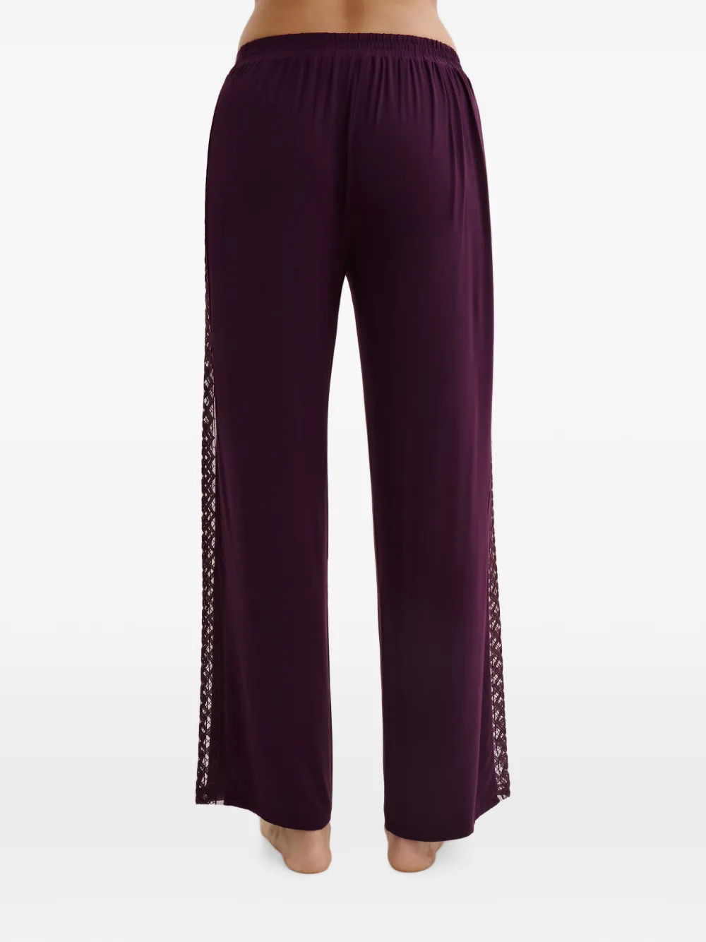 Aubade Sweet Obsession pyjamabroek met kanten vlak Paars