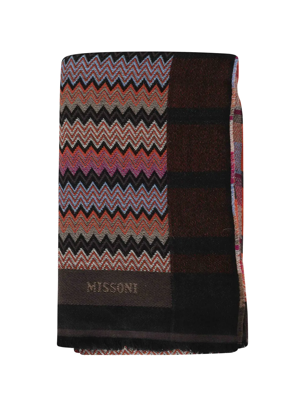 Missoni zigzag-pattern scarf - Nero