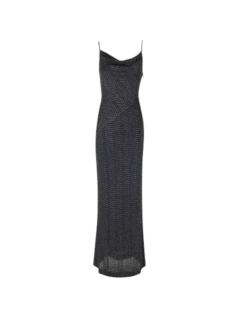 Missoni vestido largo de lamé viscosa con capucha
