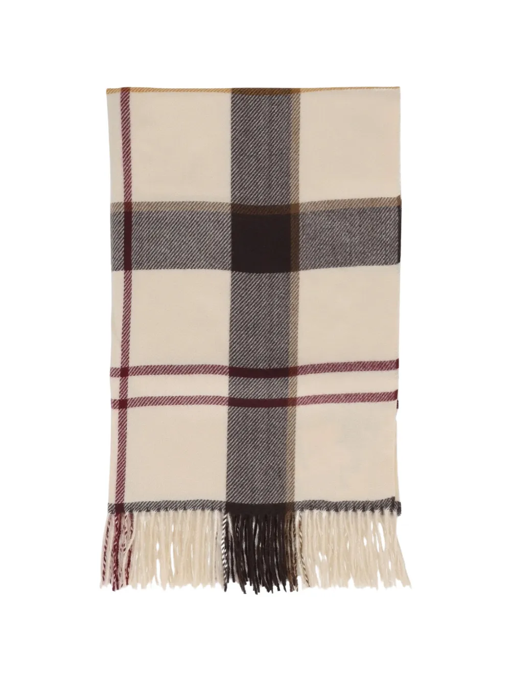 Barbour Harriet tartan-pattern scarf - Toni neutri