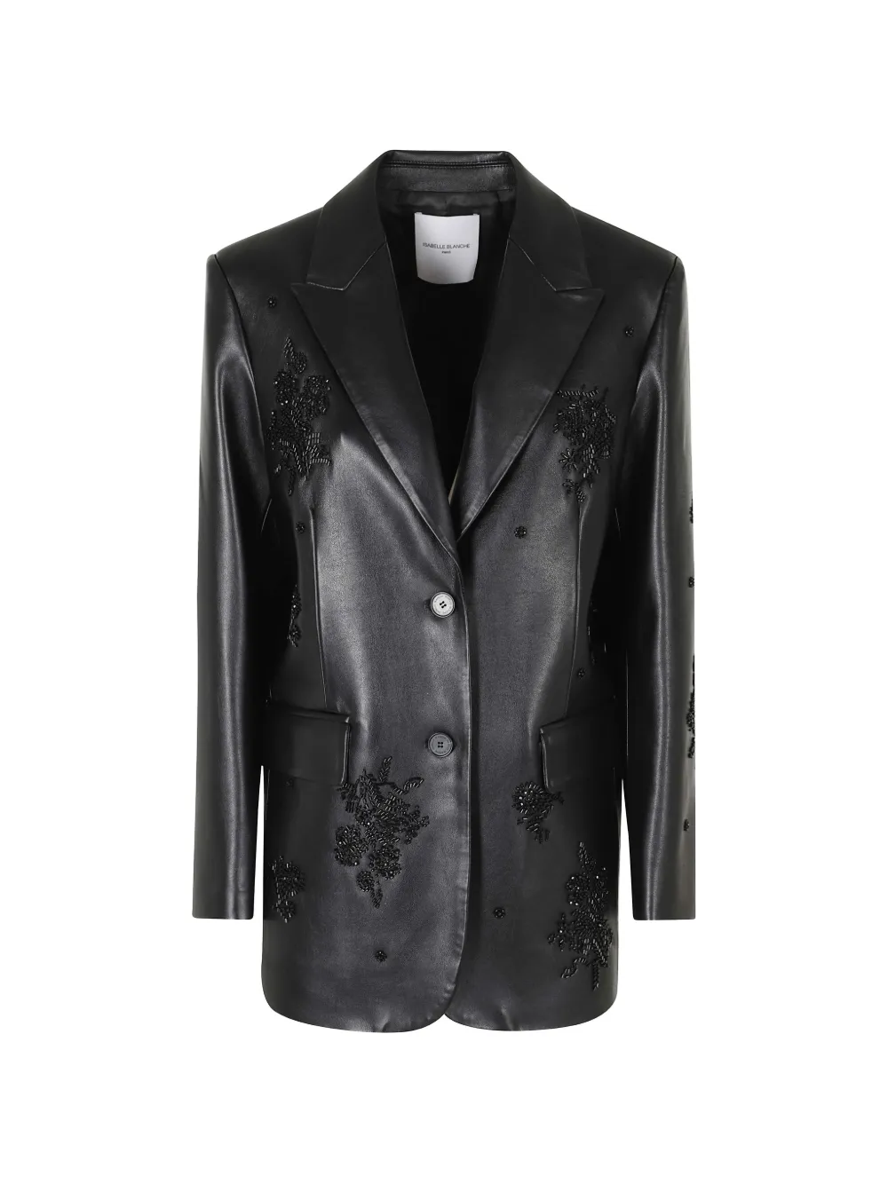Isabelle Blanche bead-embellished single-breasted blazer