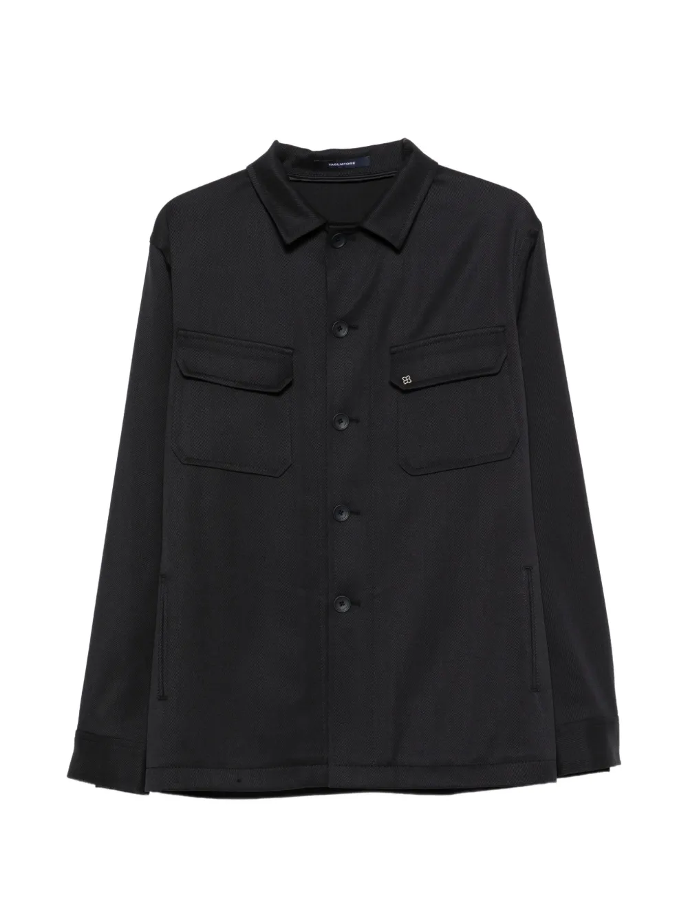 Tagliatore button-up chest-pocket jacket - Blau