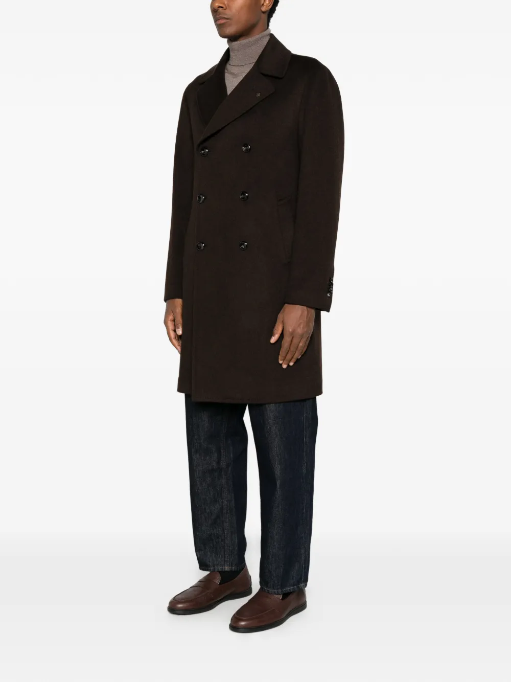 Tagliatore double-breasted coat Bruin