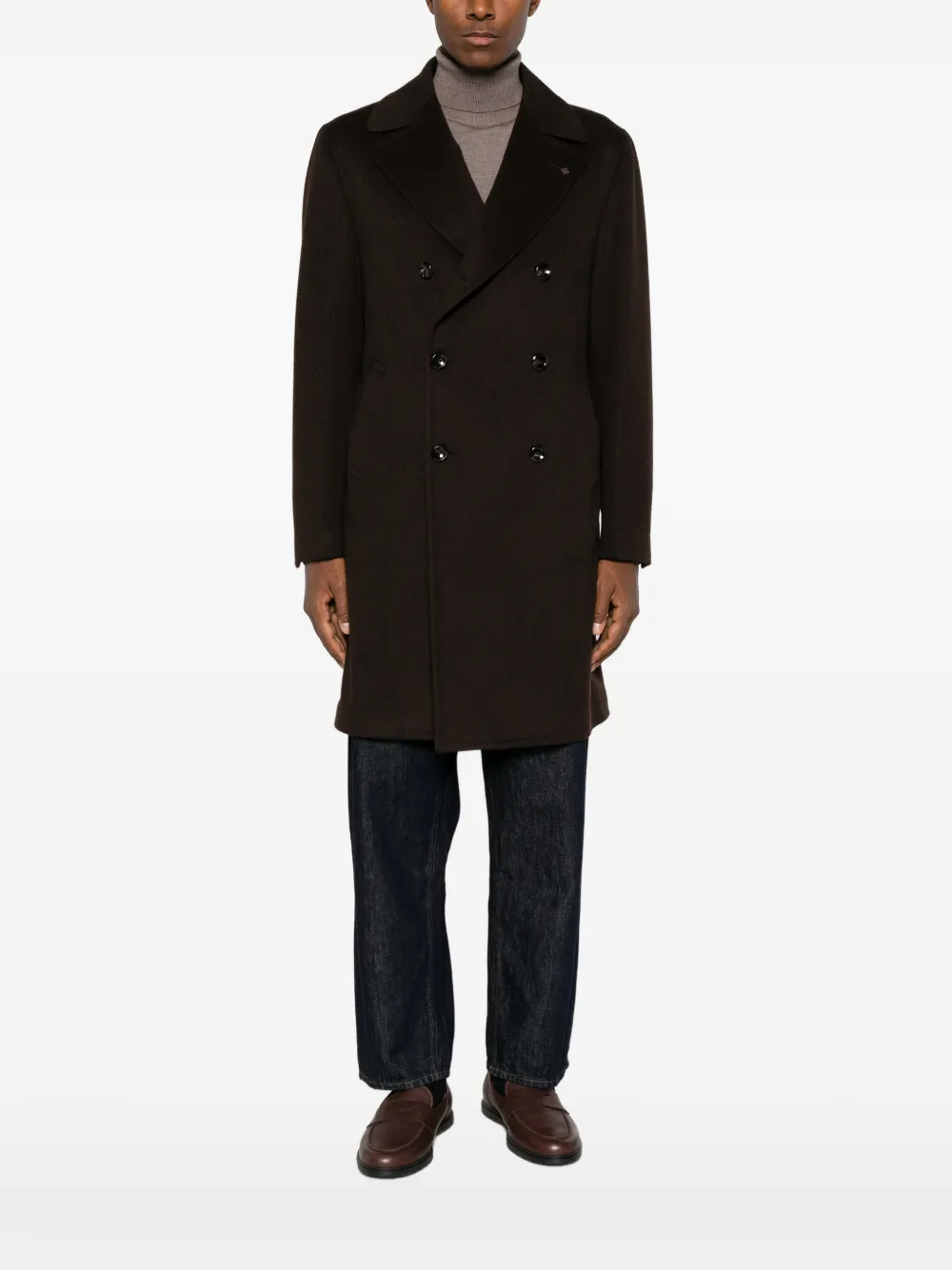 Tagliatore double-breasted coat Bruin