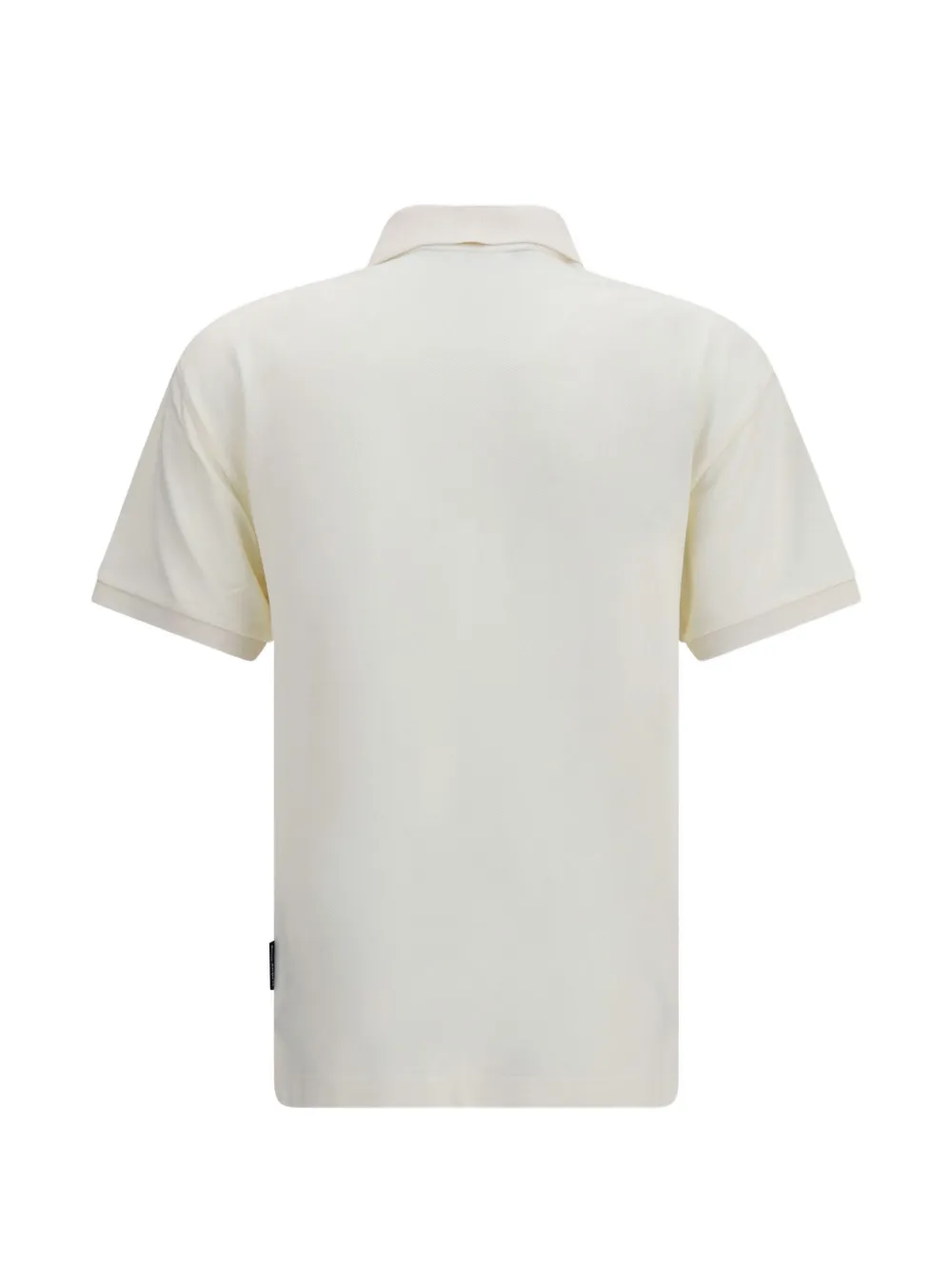 Palm Angels Logo Spray regular polo shirt Beige