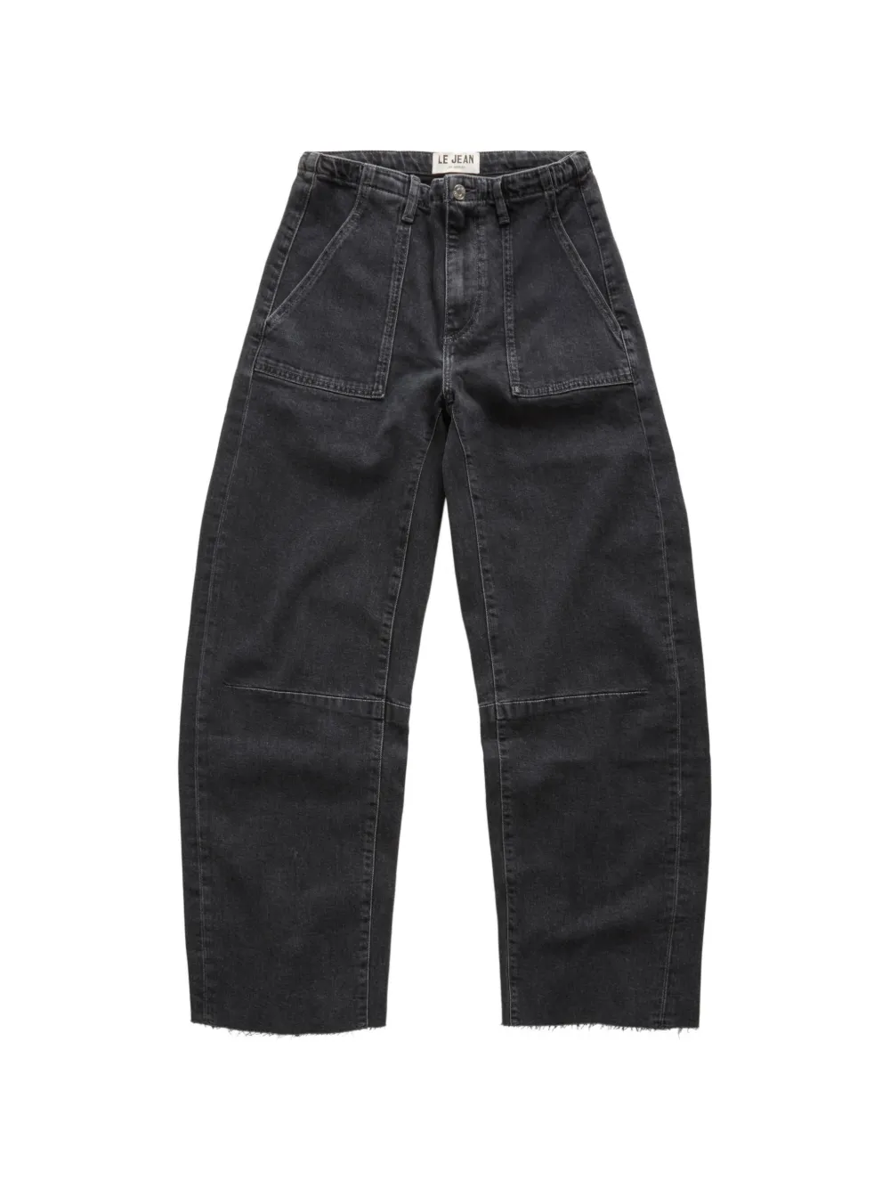 Le Jean Utility Soft Barrel Jeans - Schwarz