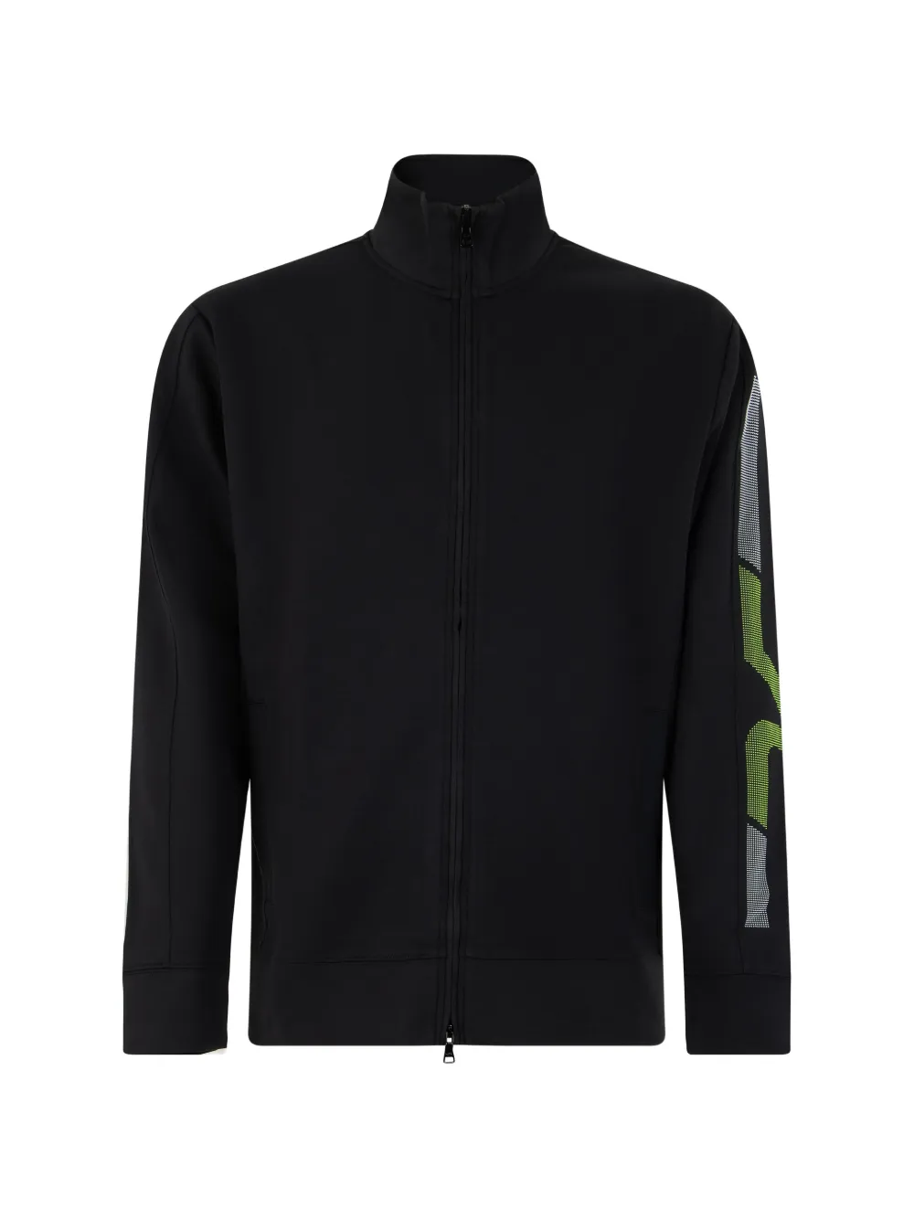 Paul & Shark logo-print zip-up bomber jacket - Nero