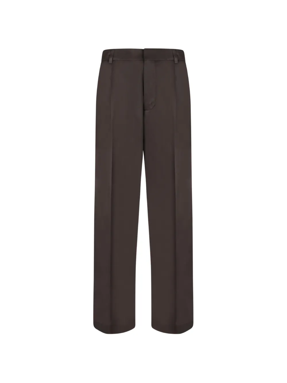 Amaranto Pressed-crease Tailored Trousers In Brown