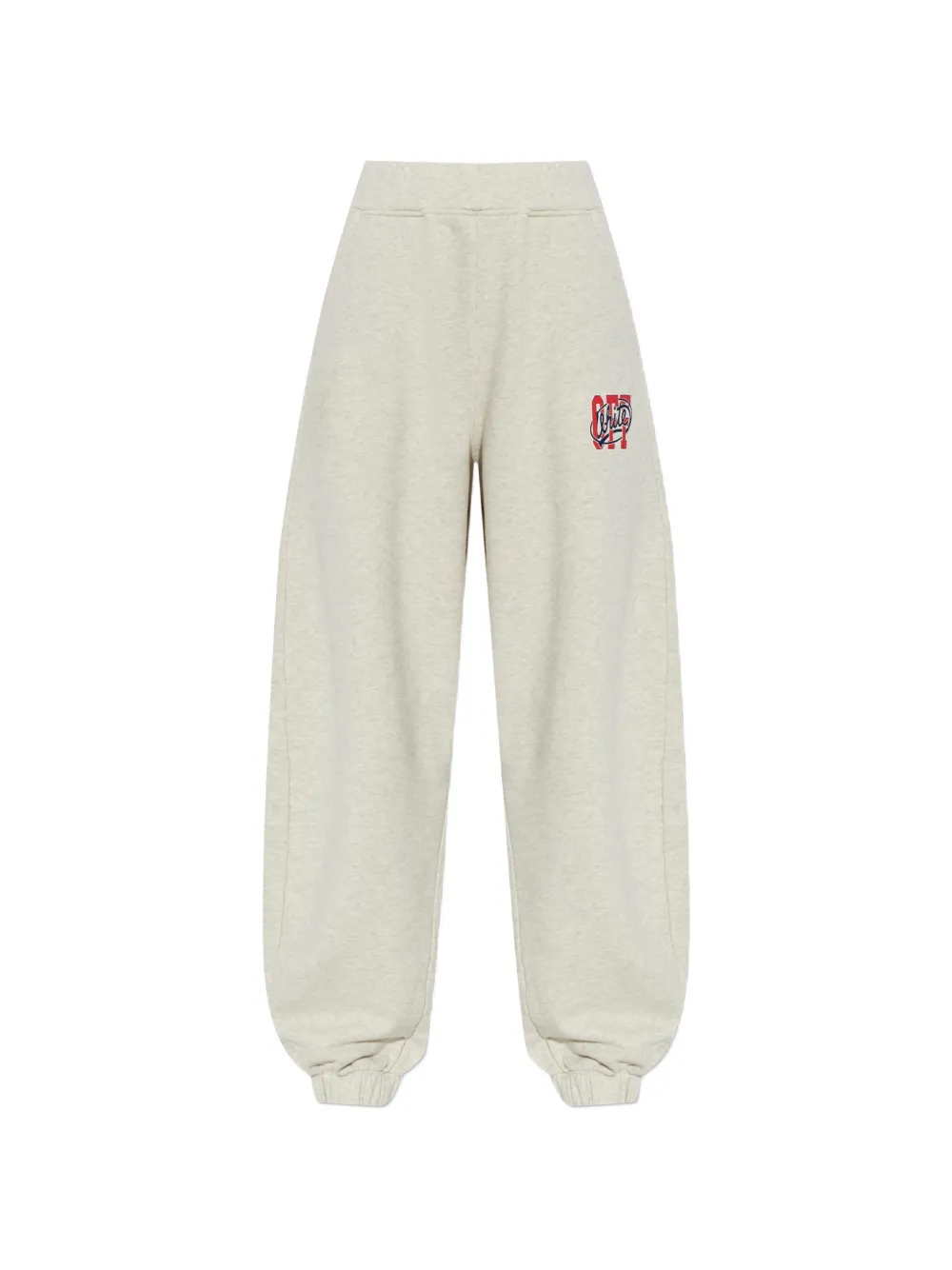 Off-White logo-print track pants - Grigio