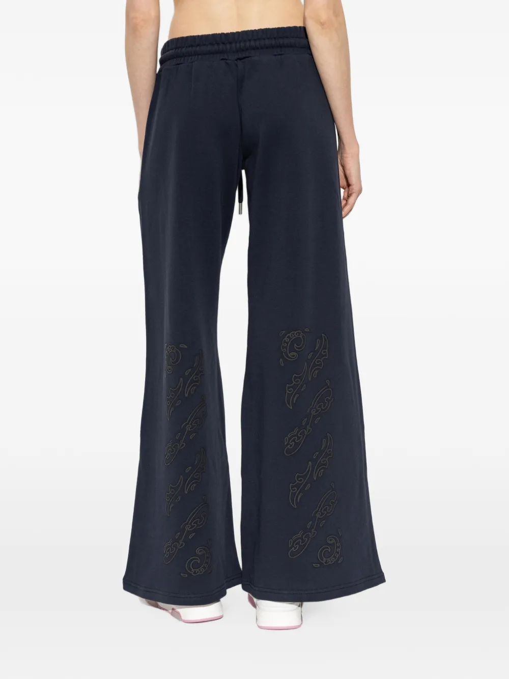 Off-White Trainingsbroek met elastische taille Blauw