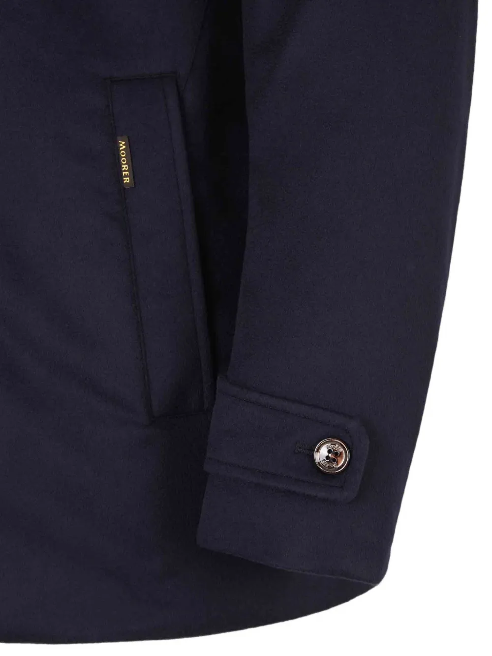 Moorer Jas met hoge hals Blauw