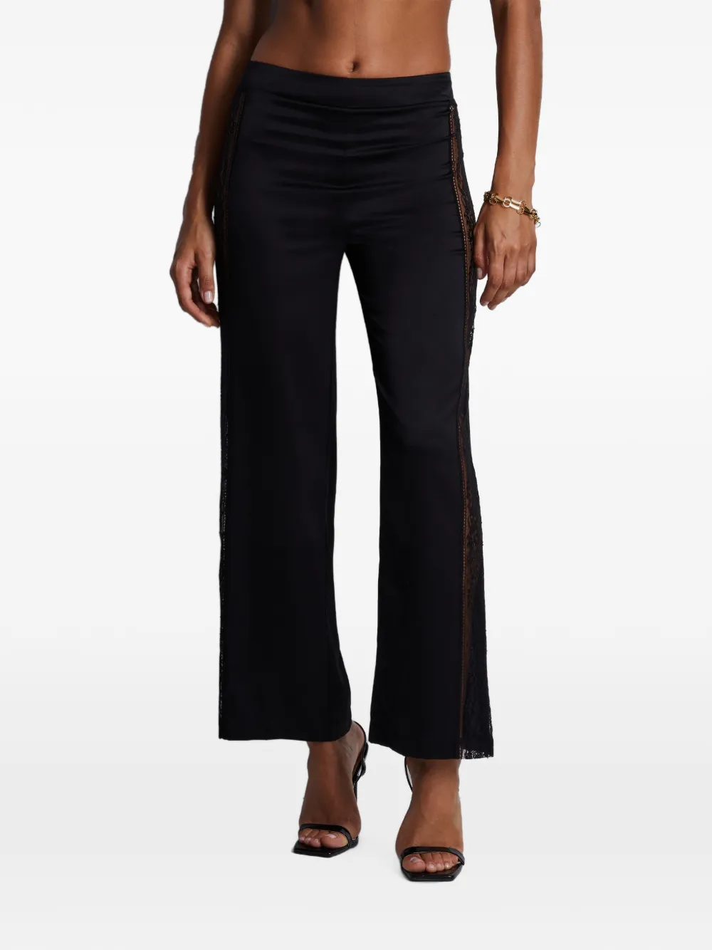 Aubade Midnight Whisper broek met kanten vlak Zwart
