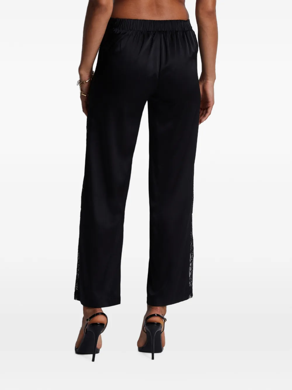 Aubade Midnight Whisper broek met kanten vlak Zwart