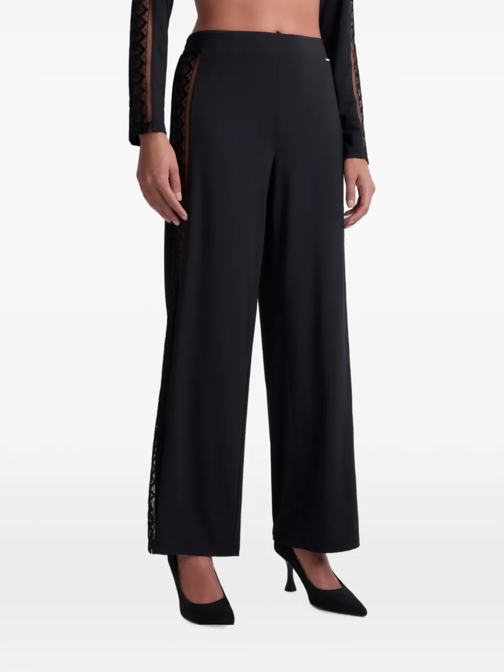 Aubade Sweet Obsession pyjamabroek met kanten vlak Zwart
