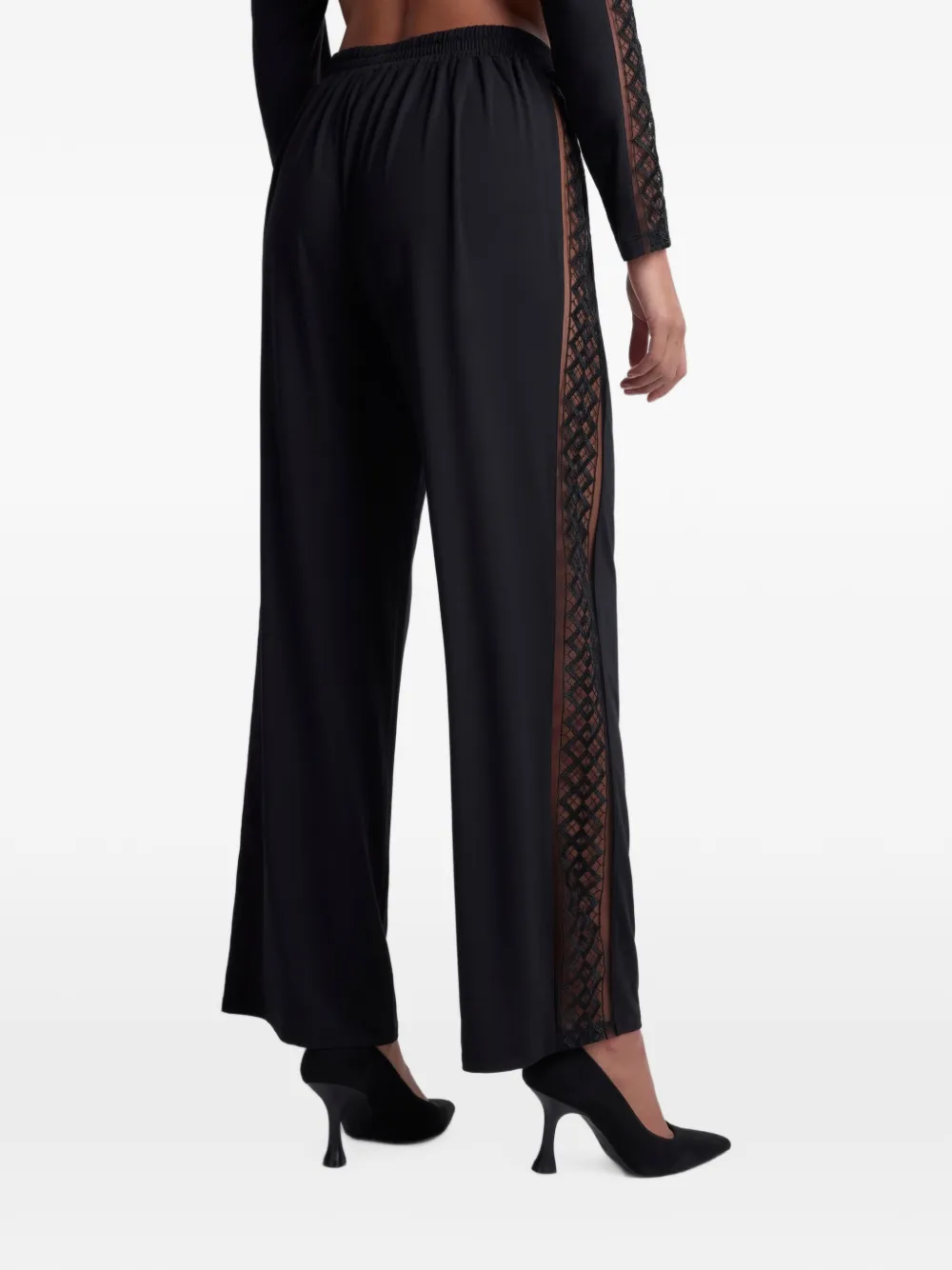 Aubade Sweet Obsession pyjamabroek met kanten vlak Zwart