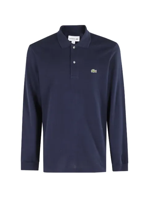 Lacoste long-sleeve logo-patch polo shirt