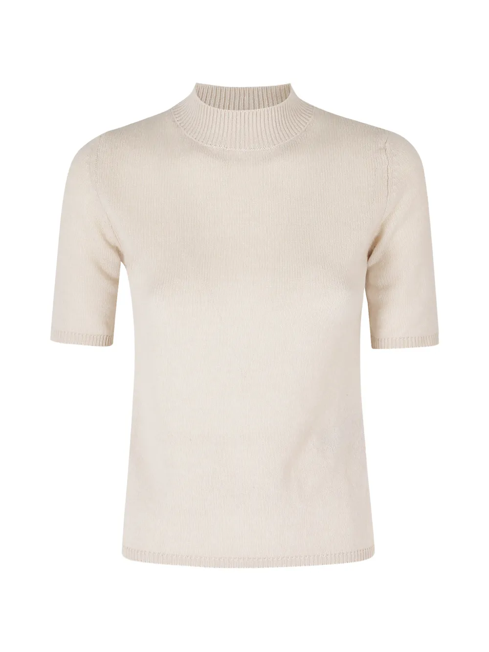 Eleventy high-neck short-sleeve sweater