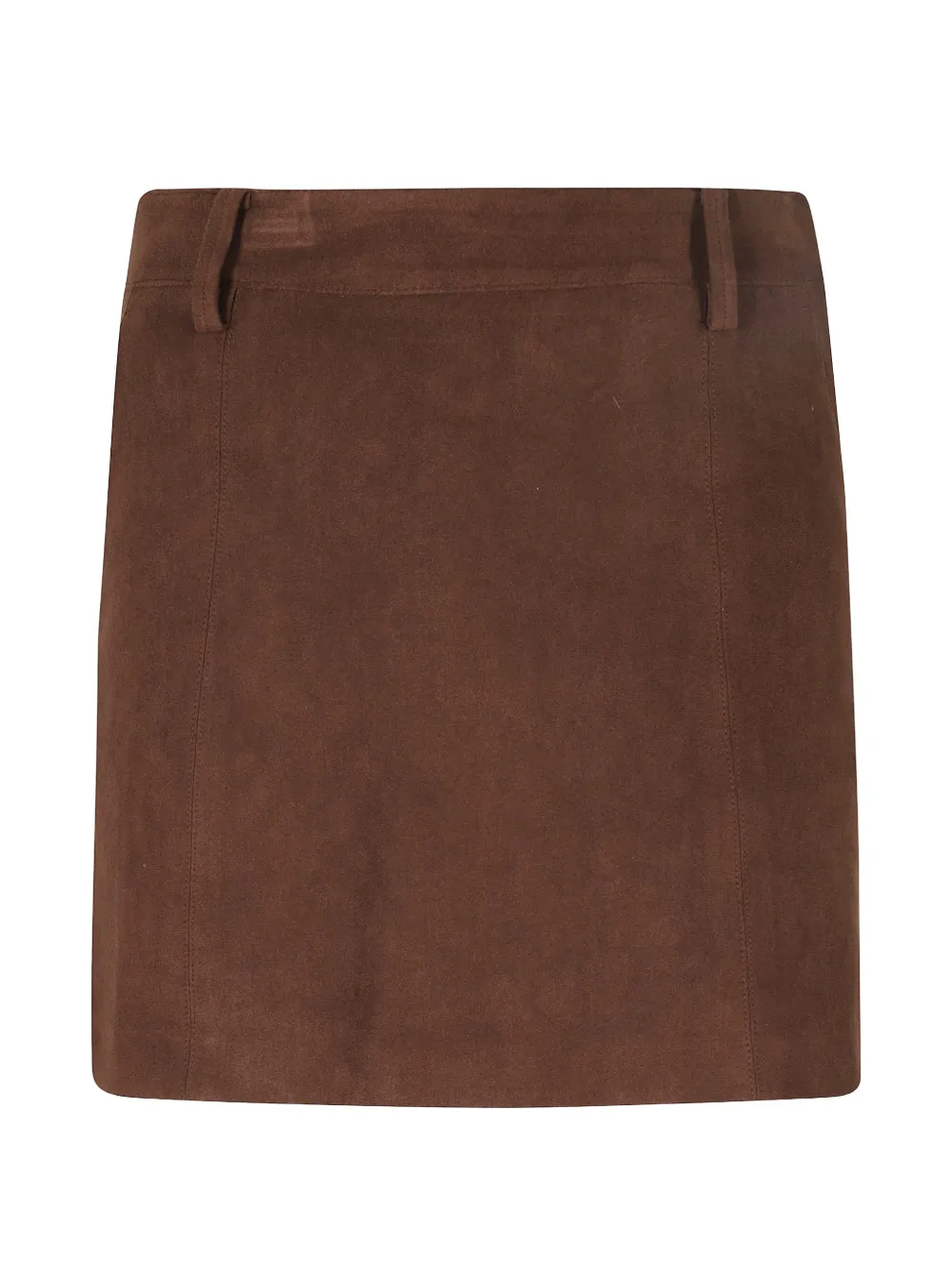 DUNST suede-effect mini skirt - Marrone