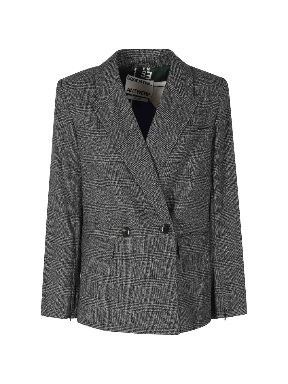 Essentiel Antwerp Kendra check-patterned blazer