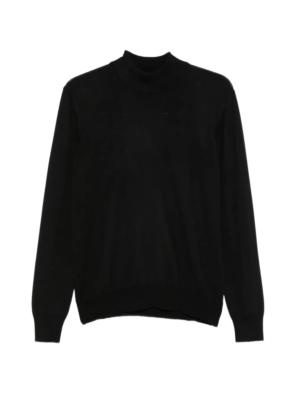 Tagliatore pull en maille fine à col montant - Noir Tagliatore pull en maille fine à col montant - Noir
