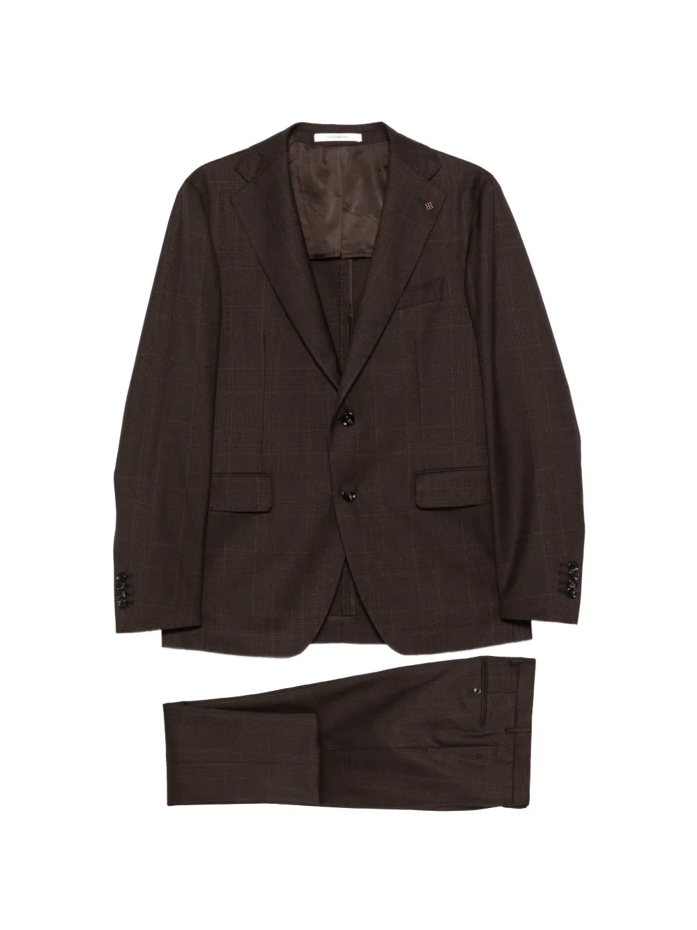 Tagliatore patterned suit - Marrone