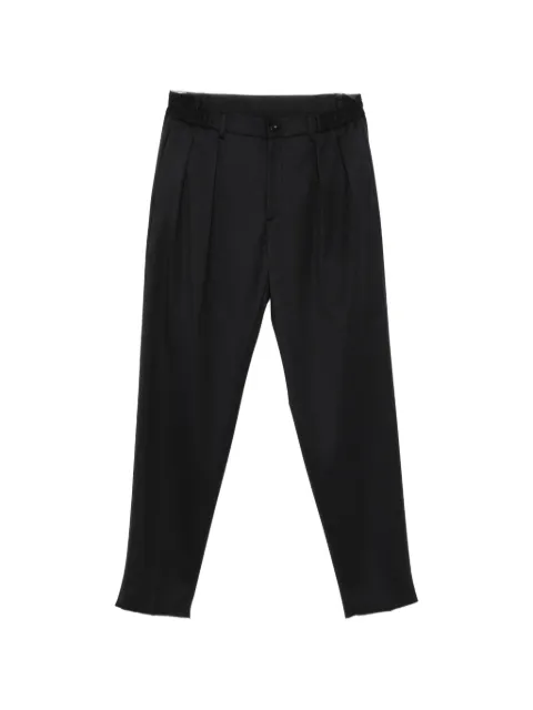 Tagliatore pleated twill-weave trousers