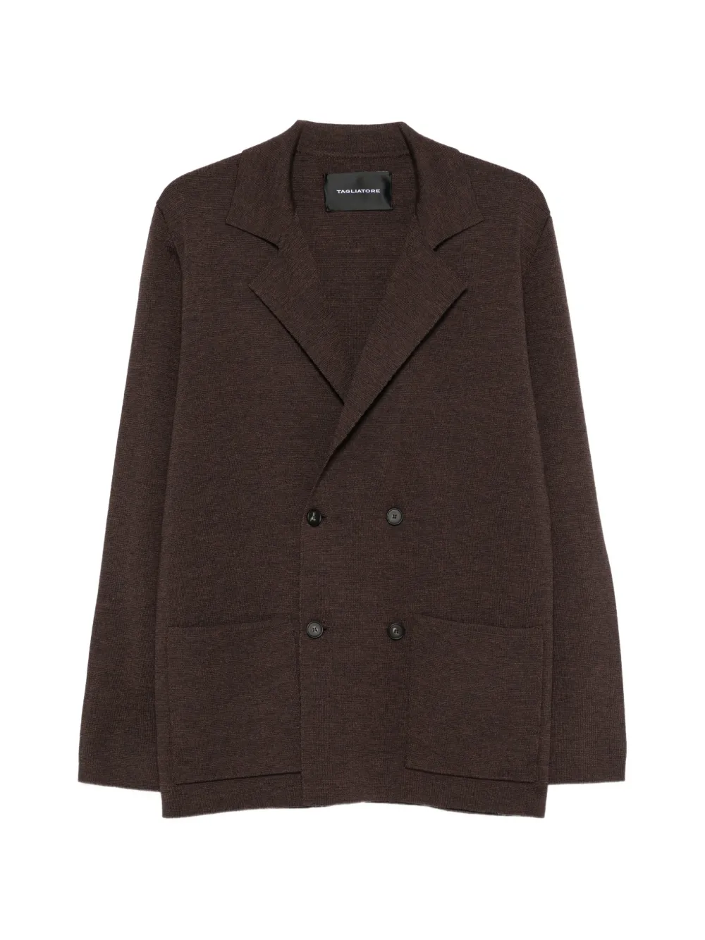 Tagliatore double-breasted knitted cardigan - Marrone