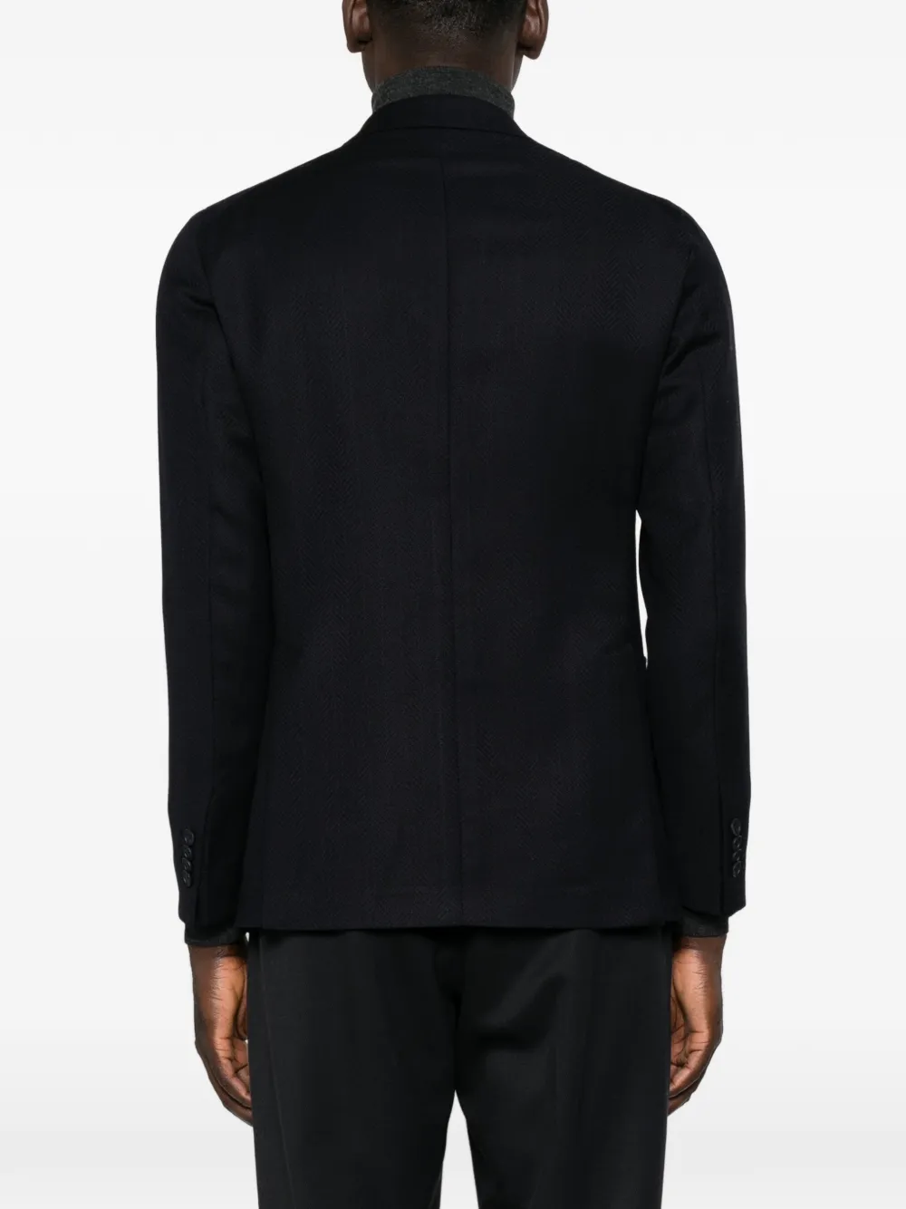 Tagliatore herringbone-weave blazer Blauw