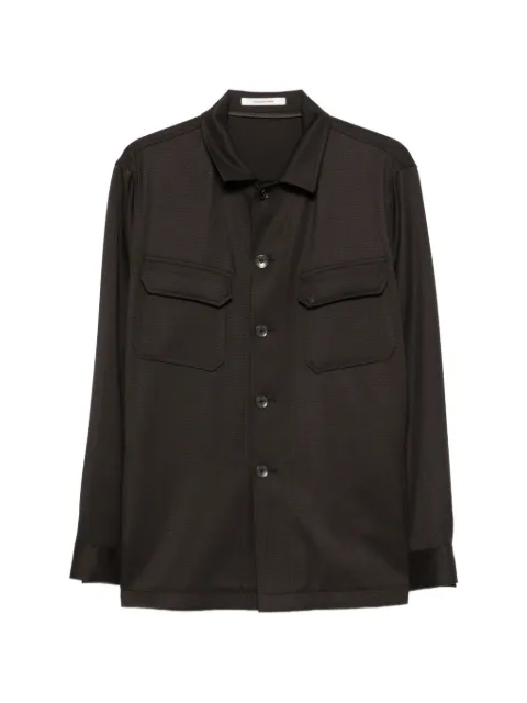 Tagliatore button-up flap-pocket shirt jacket