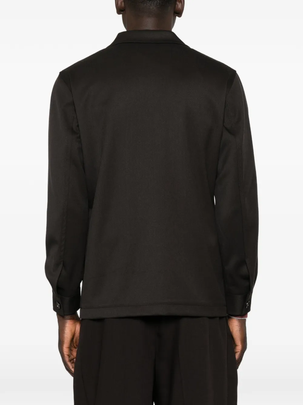 Tagliatore button-up flap-pocket shirt jacket Bruin