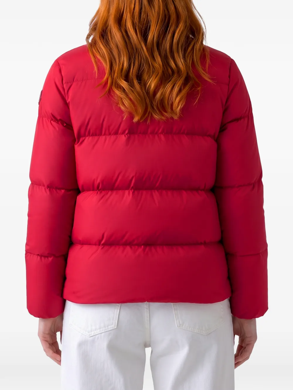 Moncler Vivantesse gewatteerd donsjack Rood