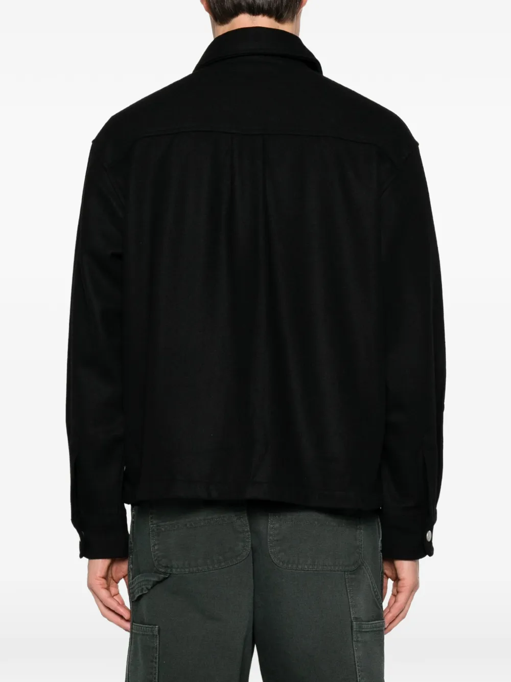 Carhartt WIP Jack met logopatch Zwart