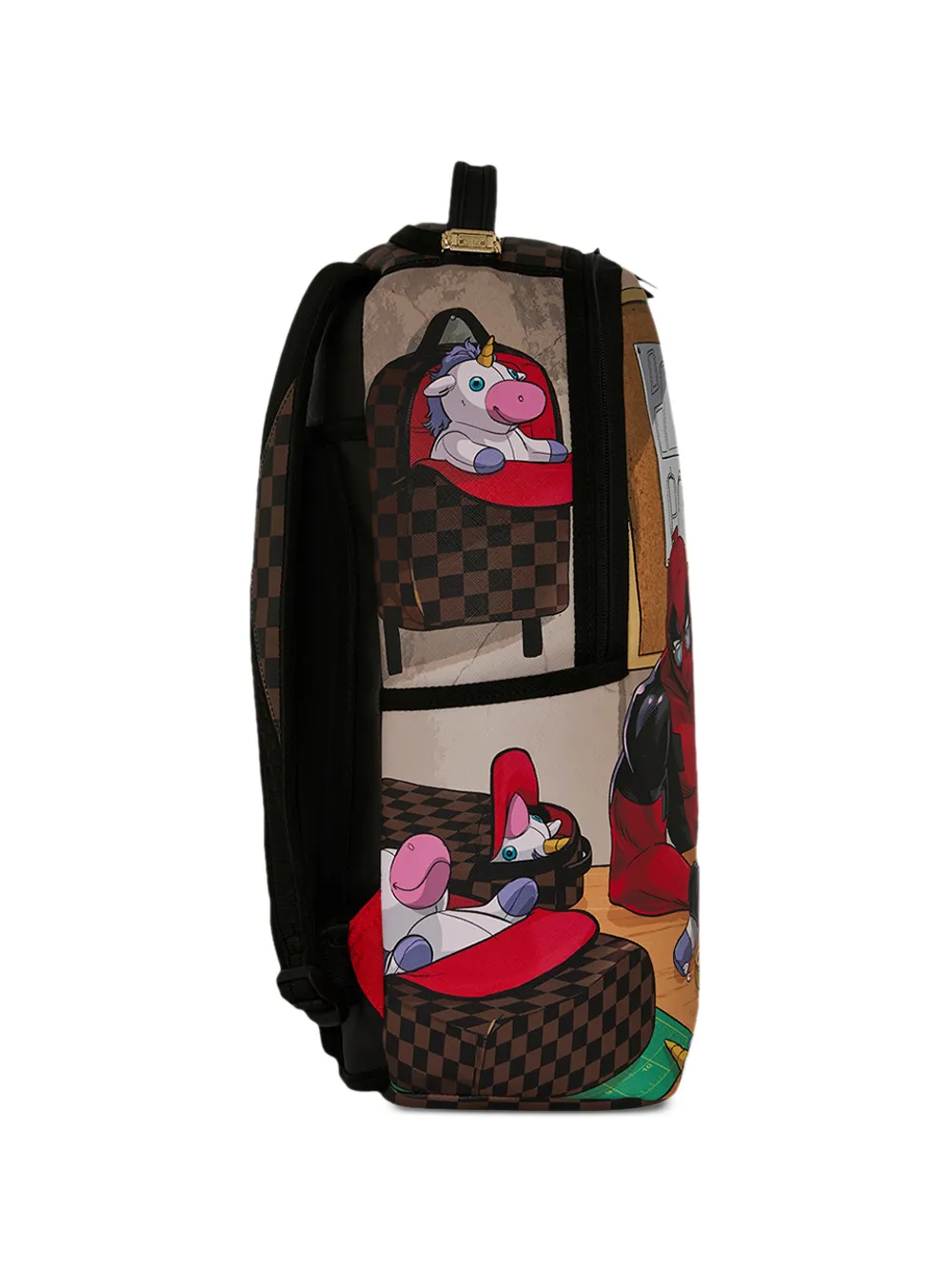 Sprayground Deadpool rugzak met grafische print Bruin