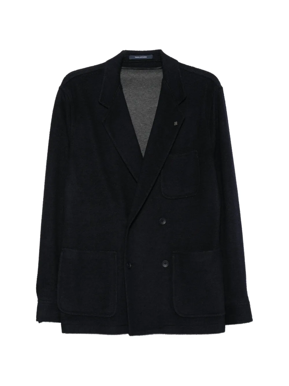 Tagliatore double-breasted lapel jacket - Blue
