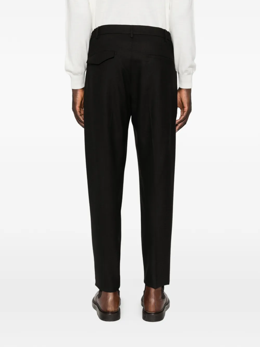 Tagliatore Broek met elastische tailleband Zwart